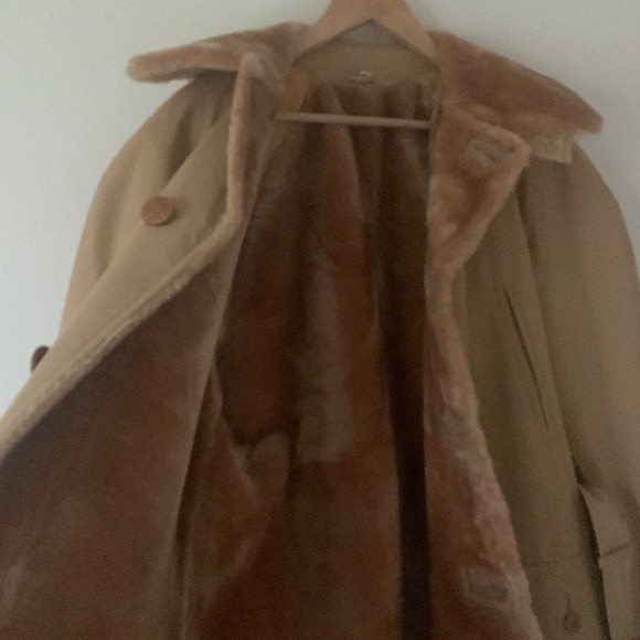 Richman Brothers Fur Lined Trench Coat - Picture 4 of 7